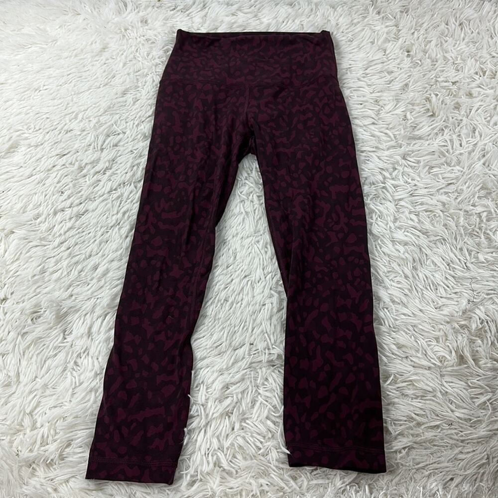 Lululemon Align Crop *21" Formation Camo Dark Adobe Multi